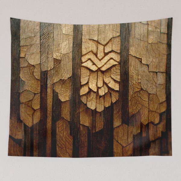 Item preview, Splintered Wood Planks Wooden Grain Texture Pattern designed and sold by MythicPrompts.