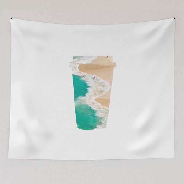 Item preview, Sandy Beach Foamy Sea Coffee designed and sold by kryative.