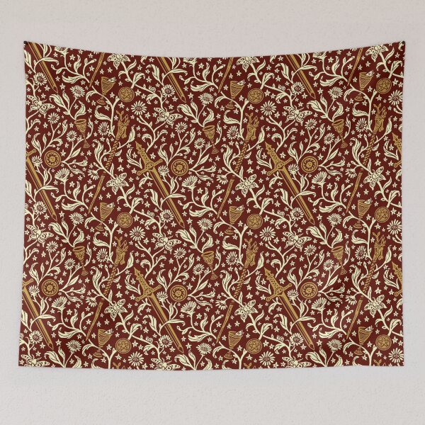 Item preview, Tarot Tapestry - red background designed and sold by Rachel Quinlan.
