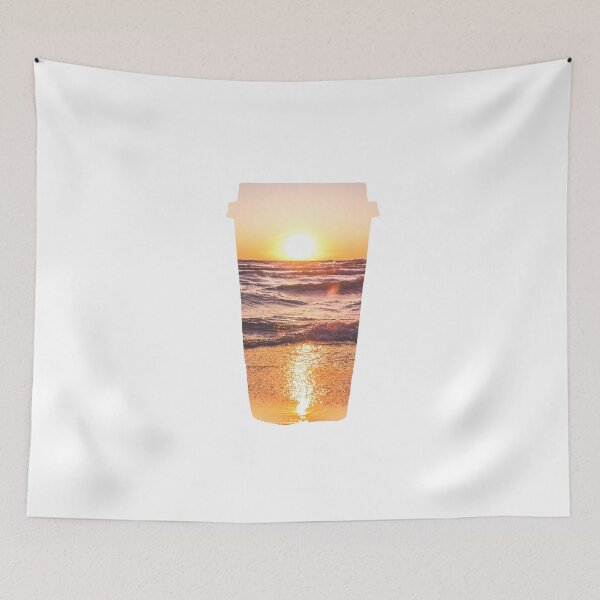 Item preview, Sunset Ocean Waves View Coffee designed and sold by kryative.