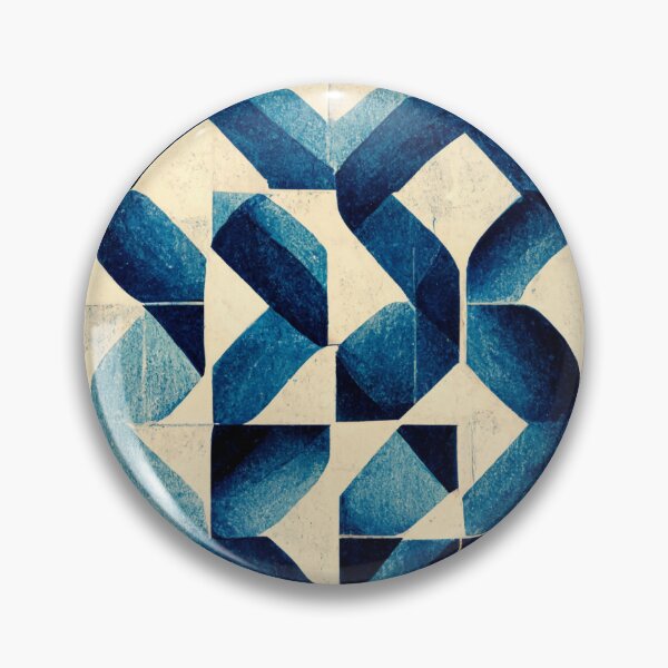 Item preview, Geometric Circles in Blue designed and sold by chika-gallery.