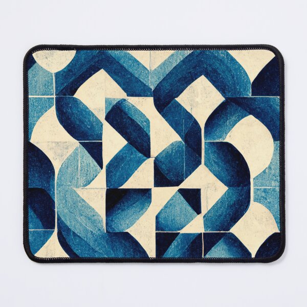 Item preview, Geometric Circles in Blue designed and sold by chika-gallery.