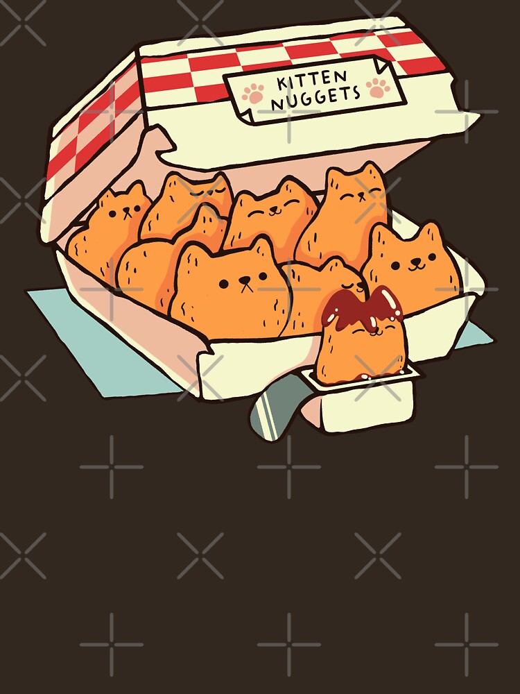 Thumbnail 7 of 7, Essential T-Shirt, Kitten Nuggets Fast Food Cat by Tobe Fonseca designed and sold by tobiasfonseca.