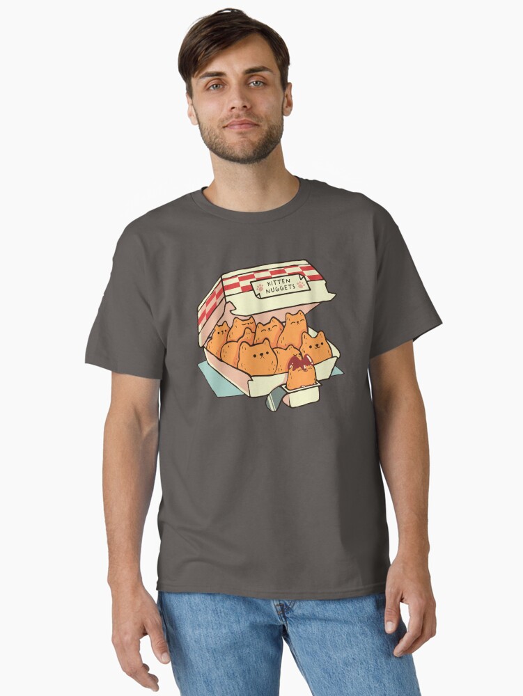 Thumbnail 2 of 7, Classic T-Shirt, Kitten Nuggets Fast Food Cat by Tobe Fonseca designed and sold by tobiasfonseca.