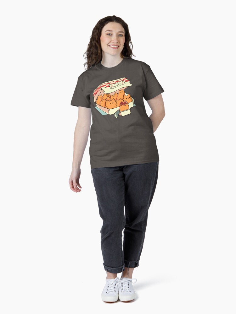 Thumbnail 4 of 7, Classic T-Shirt, Kitten Nuggets Fast Food Cat by Tobe Fonseca designed and sold by tobiasfonseca.