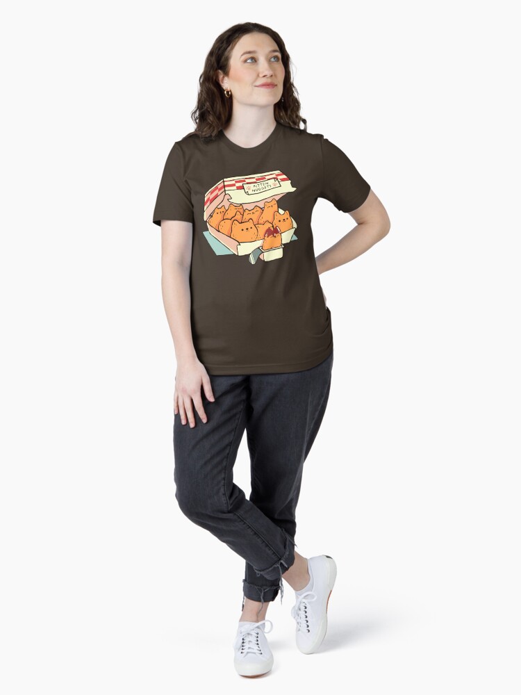 Thumbnail 4 of 7, Essential T-Shirt, Kitten Nuggets Fast Food Cat by Tobe Fonseca designed and sold by tobiasfonseca.