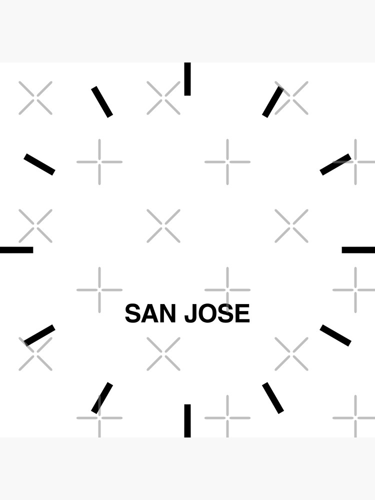 "San Jose Time Zone Newsroom Wall Clock" Clock for Sale by bluehugo