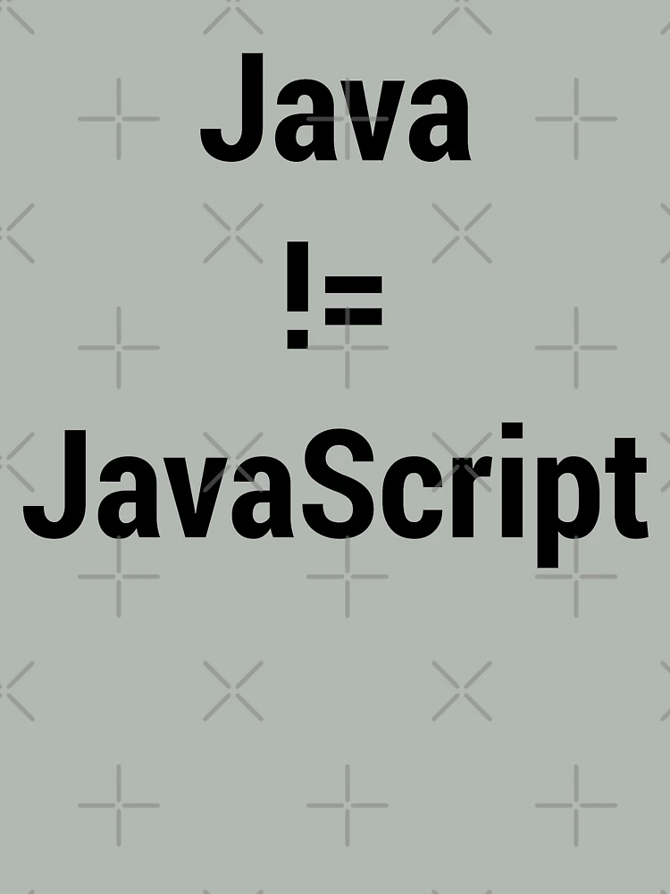 Thumbnail 4 of 4, Boxy T-Shirt, Java not equals JavaScript Bugged Programmer Design - Black Text designed and sold by geeksta.