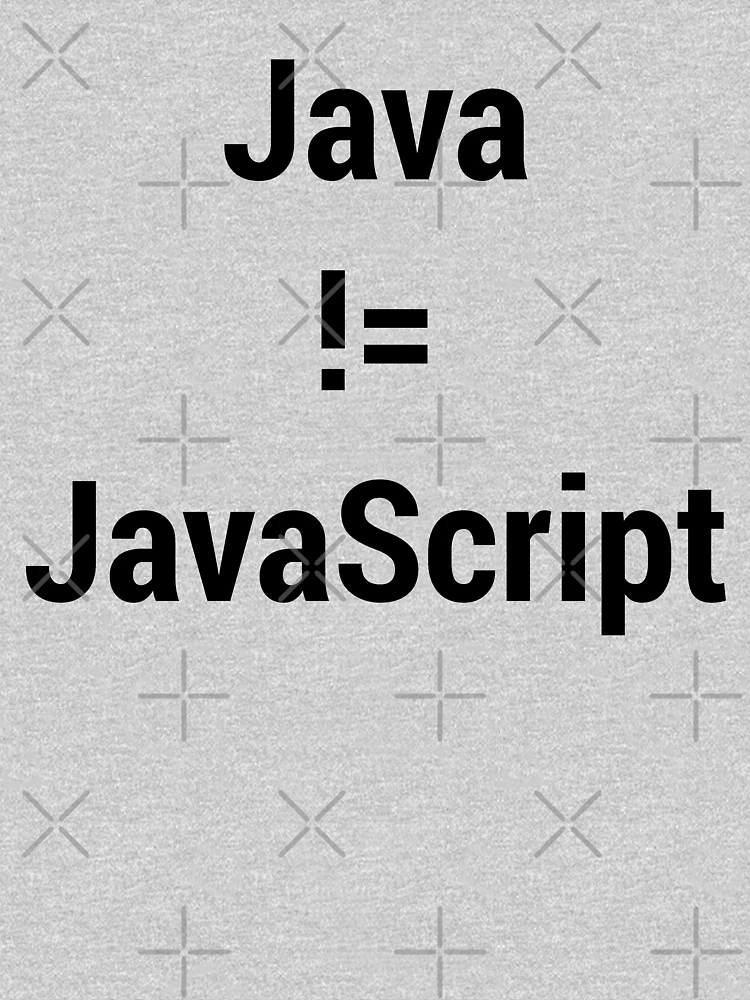 Thumbnail 4 of 4, V-Neck T-Shirt, Java not equals JavaScript Bugged Programmer Design - Black Text designed and sold by geeksta.
