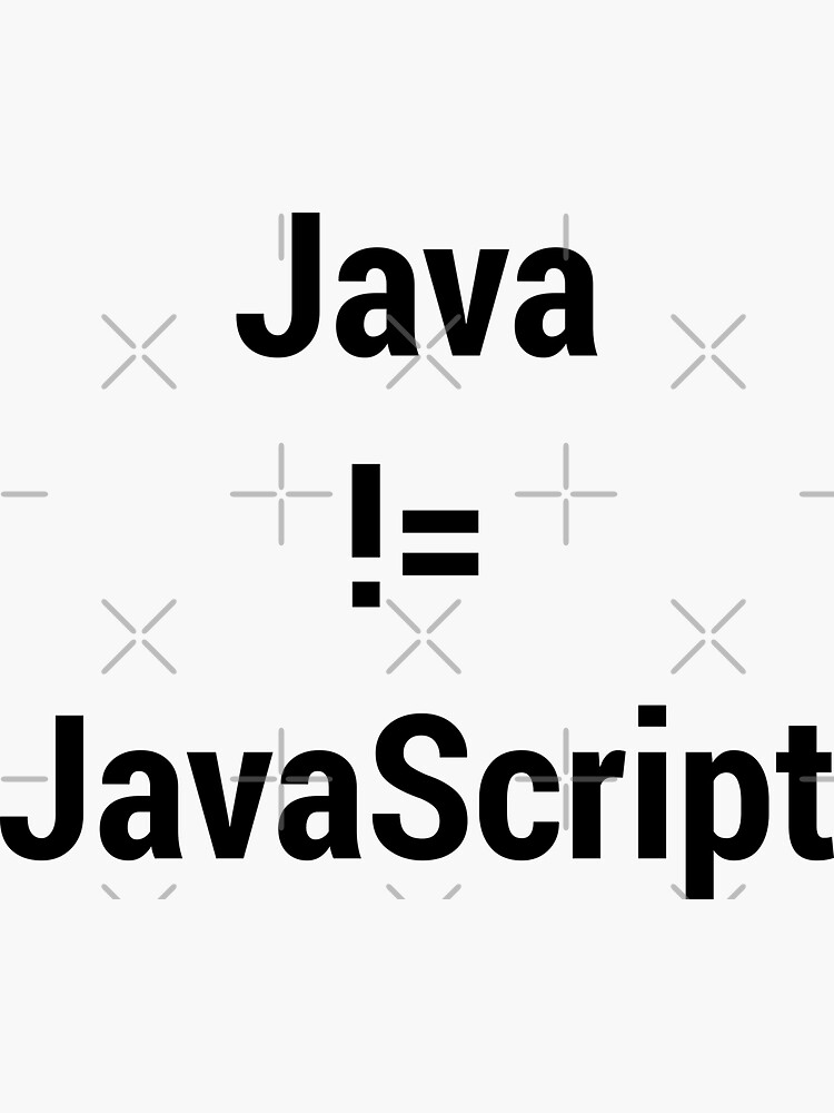 does not equal sign in java script