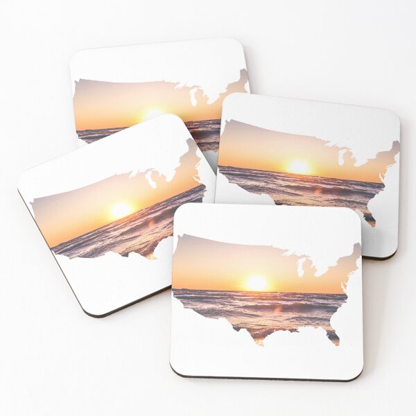 Item preview, Sunset Ocean Waves View USA designed and sold by kryative.