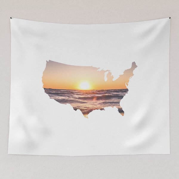 Item preview, Sunset Ocean Waves View USA designed and sold by kryative.