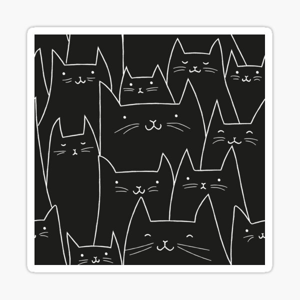Wall of Cats 03 Sticker
