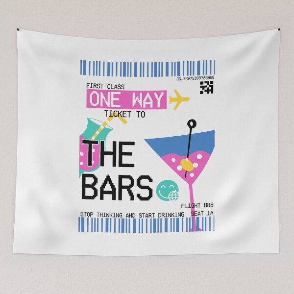 Item preview, ONE WAY TO THE BARS designed and sold by Julia Santos.