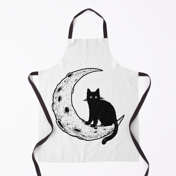 Item preview, Black cat on Moon designed and sold by IronicEmpire.