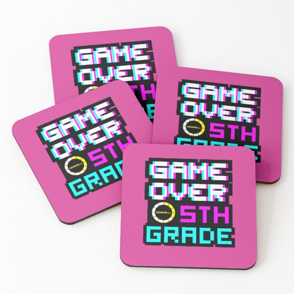 Item preview, Back to School - Game Over - 5th Grade - Fifth Grade designed and sold by DesignByLeo.