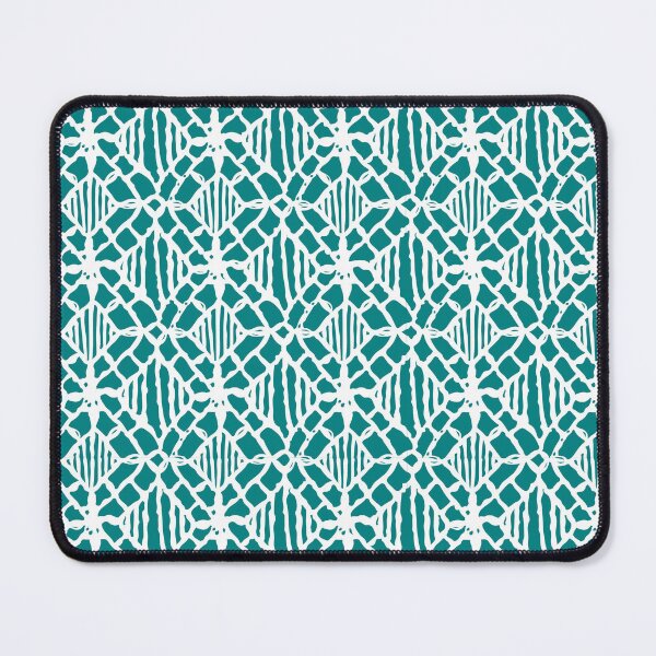 Item preview, Teal and White Crocheted Lace Pattern designed and sold by Susan Says.