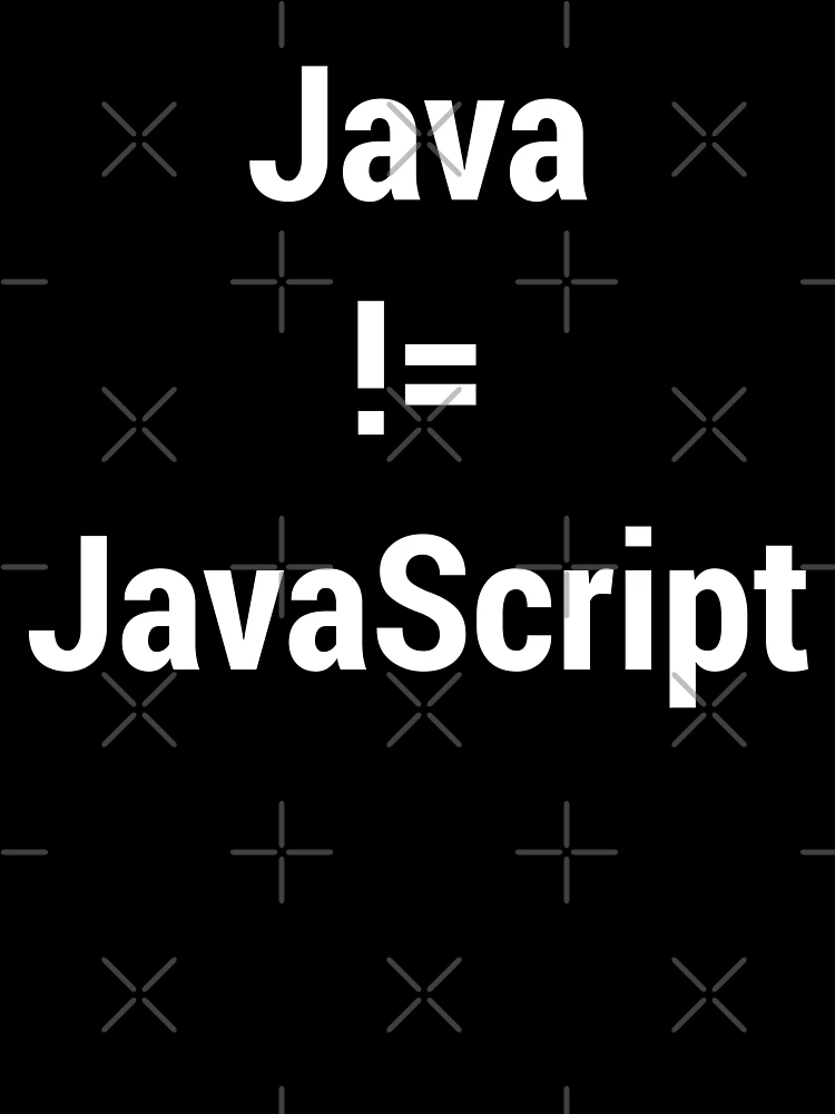 Thumbnail 2 of 2, Kids T-Shirt, Java not equals JavaScript Bugged Programmer Design - White Text designed and sold by geeksta.