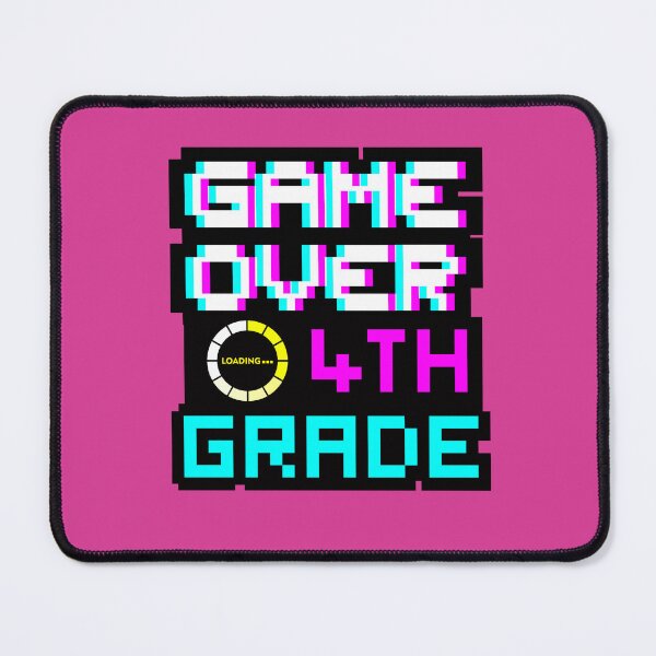 Item preview, Back to School - Game Over - 4th Grade - Fourth Grade designed and sold by DesignByLeo.