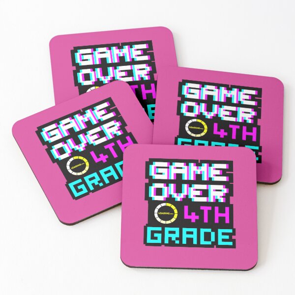 Item preview, Back to School - Game Over - 4th Grade - Fourth Grade designed and sold by DesignByLeo.
