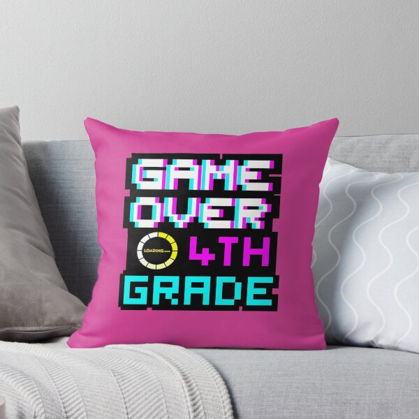 Item preview, Back to School - Game Over - 4th Grade - Fourth Grade designed and sold by DesignByLeo.