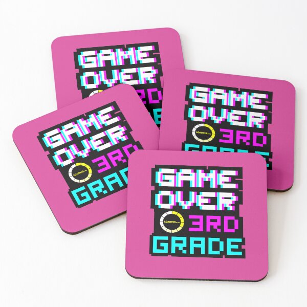 Item preview, Back to School - Game Over - 3rd Grade - Third Grade designed and sold by DesignByLeo.