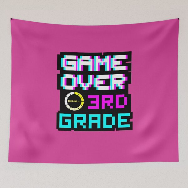 Item preview, Back to School - Game Over - 3rd Grade - Third Grade designed and sold by DesignByLeo.