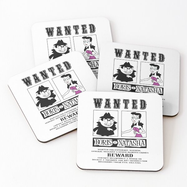 Item preview, Boris Natasha Wanted Poster designed and sold by chrisskle.