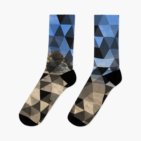 Item preview, Beach landscape with triangles designed and sold by JLunaDesign.