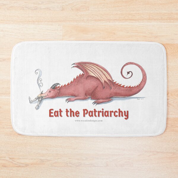 Item preview, Eat the Patriarchy - Dragon Eating Knight Feminist Nerd Humor designed and sold by Victoria K. Chapman.
