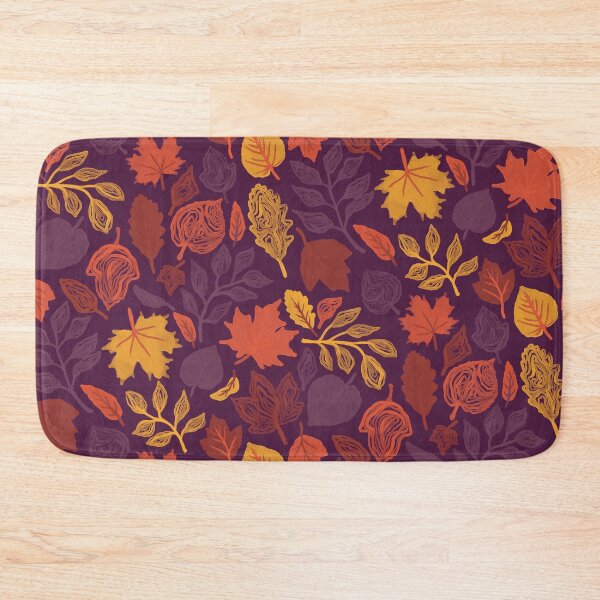 Item preview, Eggplant Fall Leaves designed and sold by Carolina Diaz.