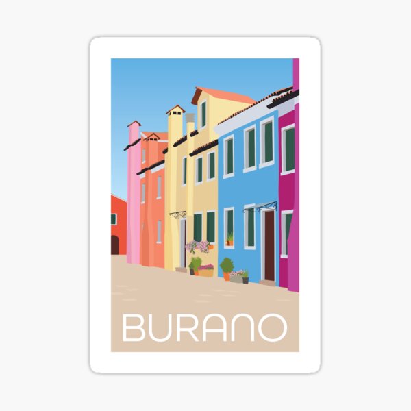 Burano Italy Sticker