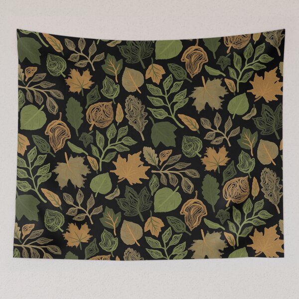 Item preview, Black Fall Leaves designed and sold by Carolina Diaz.