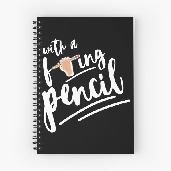 Item preview, With A F-ing Pencil - John Quotes   designed and sold by weefolkstudio.