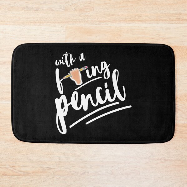 Item preview, With A F-ing Pencil - John Quotes   designed and sold by weefolkstudio.