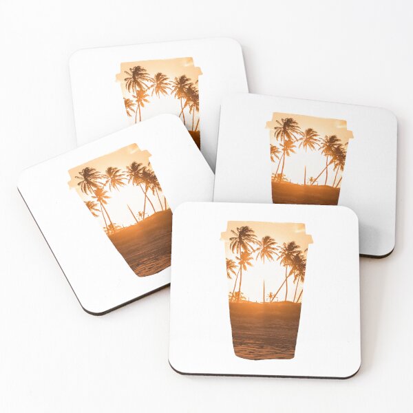 Item preview, Sunset View Coconut Trees Coffee designed and sold by kryative.