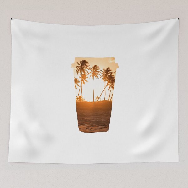 Item preview, Sunset View Coconut Trees Coffee designed and sold by kryative.