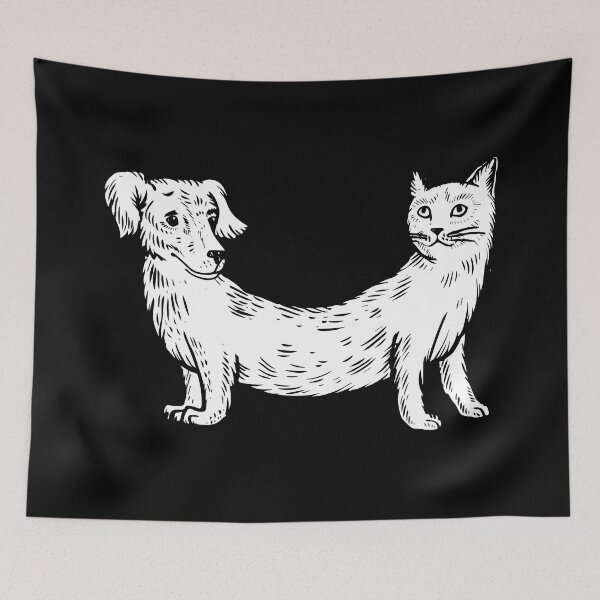 Item preview, Cat dog fake animal. White designed and sold by IronicEmpire.