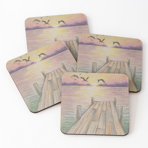 Item preview, Sunset Pier  designed and sold by ReneeDixonArt.