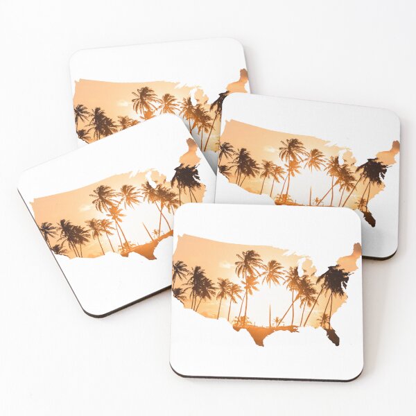 Item preview, Sunset View Coconut Trees USA designed and sold by kryative.