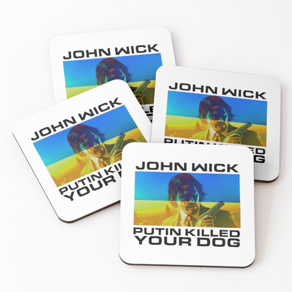 Item preview, Support Ukrain John Wick Putin Killed Your Dog   designed and sold by weefolkstudio.