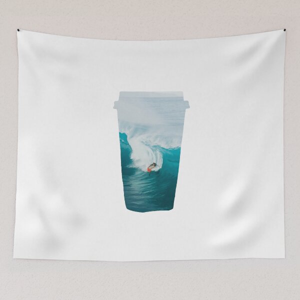 Item preview, Surfing Sea Waves Coffee designed and sold by kryative.