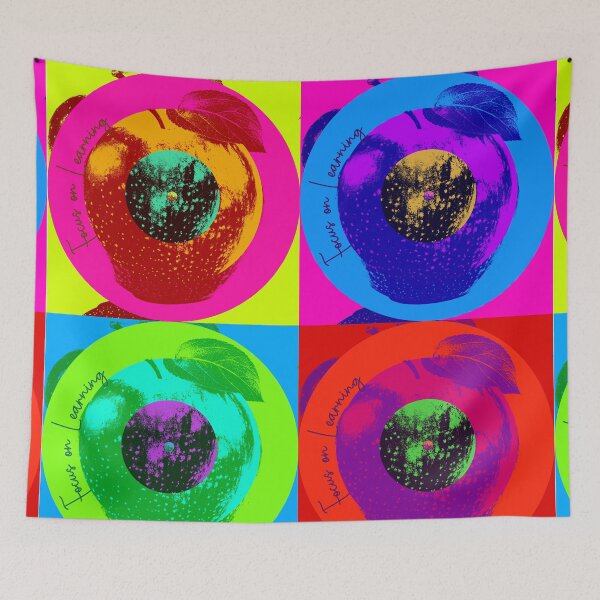 Item preview, Apple in a Target Back to School Teacher or Dorm Design influenced by Warhol designed and sold by jamie Omahen.