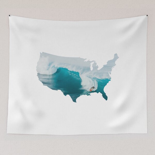 Item preview, Surfing Sea Waves USA designed and sold by kryative.
