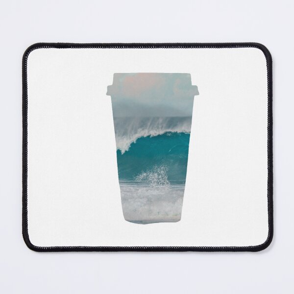 Item preview, Blue Ocean Waves Crashing on Shore Coffee designed and sold by kryative.