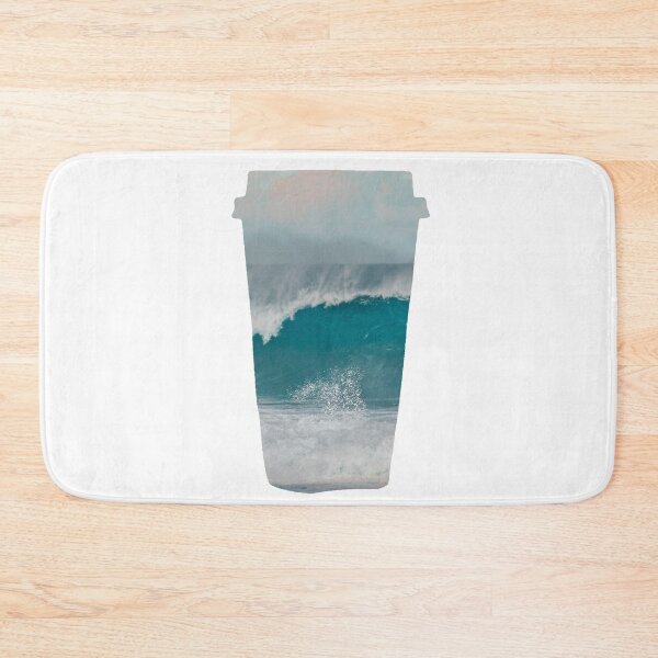 Item preview, Blue Ocean Waves Crashing on Shore Coffee designed and sold by kryative.