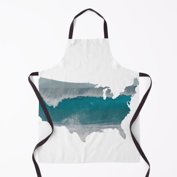 Item preview, Blue Ocean Waves Crashing on Shore USA designed and sold by kryative.