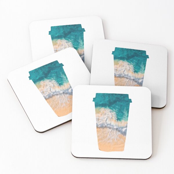 Item preview, Beach Ocean Top View Coffee designed and sold by kryative.