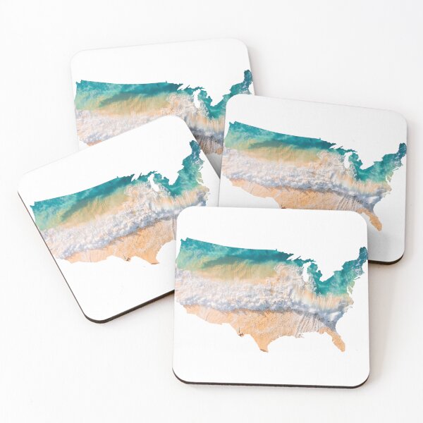 Item preview, Beach Ocean Top View USA designed and sold by kryative.