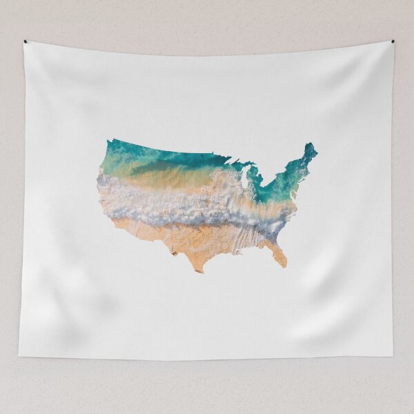 Item preview, Beach Ocean Top View USA designed and sold by kryative.